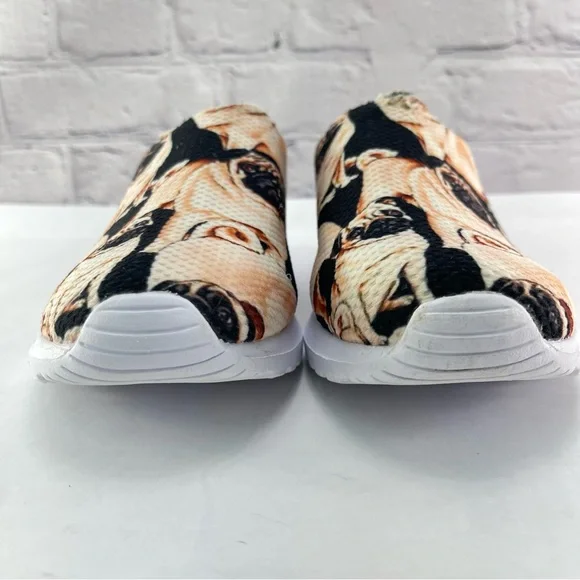 Pug Print Slip-On Clogs Shoes for Nurses Size 9 - Picture 7 of 11